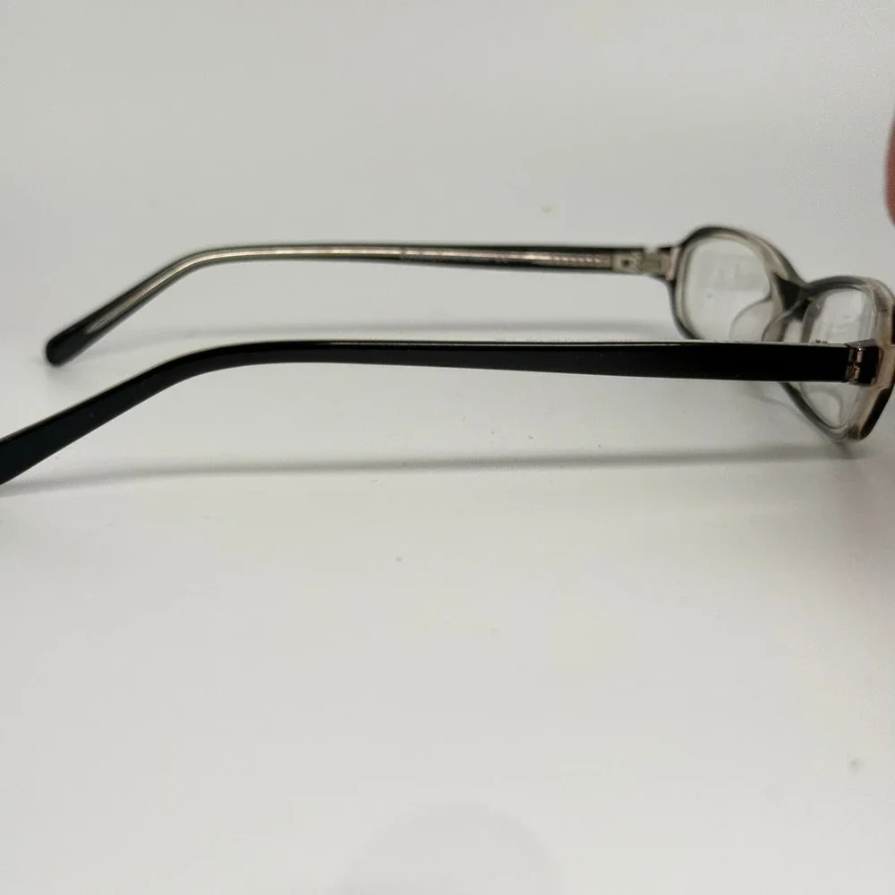 EyeBuyDirect HT066 Black Clear Oval Eyeglass Frames 50-16-135